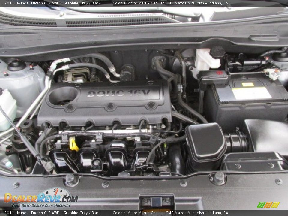 2011 Hyundai Tucson GLS AWD Graphite Gray / Black Photo #8