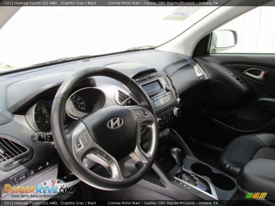 2011 Hyundai Tucson GLS AWD Graphite Gray / Black Photo #11