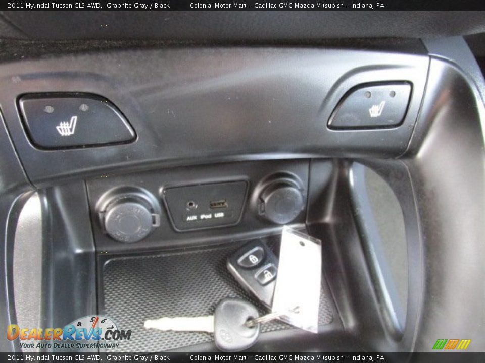 2011 Hyundai Tucson GLS AWD Graphite Gray / Black Photo #13