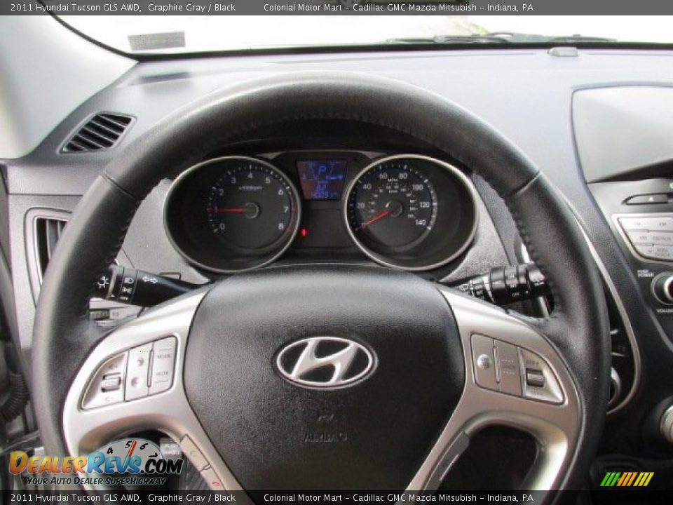 2011 Hyundai Tucson GLS AWD Graphite Gray / Black Photo #15