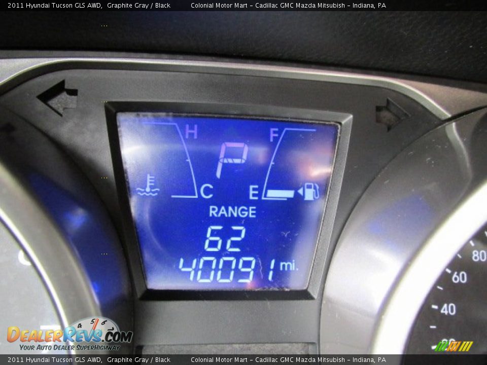 2011 Hyundai Tucson GLS AWD Graphite Gray / Black Photo #19