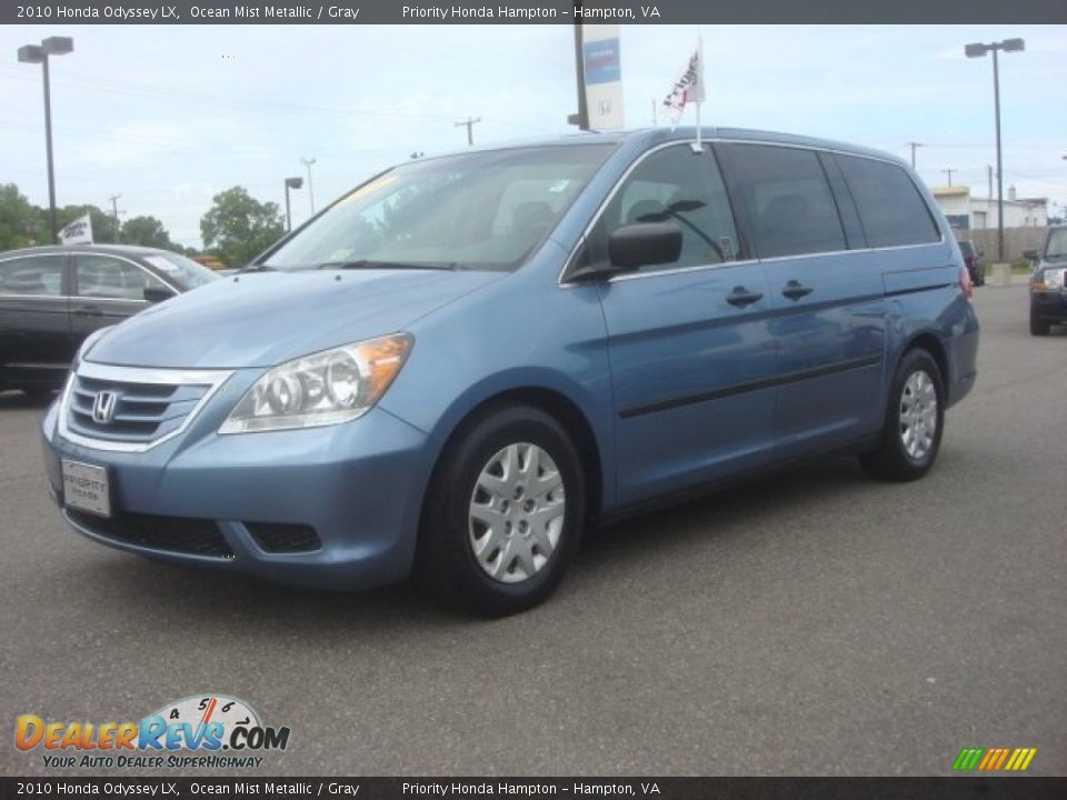 2010 Honda Odyssey LX Ocean Mist Metallic / Gray Photo #2