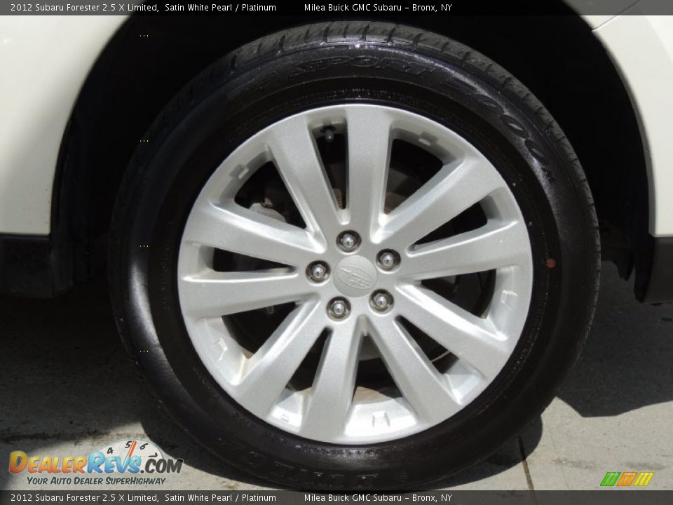 2012 Subaru Forester 2.5 X Limited Satin White Pearl / Platinum Photo #3