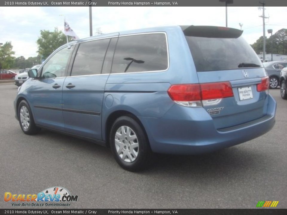 2010 Honda Odyssey LX Ocean Mist Metallic / Gray Photo #3