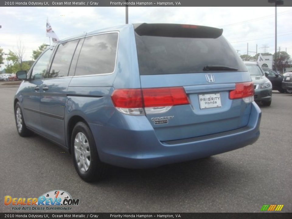 2010 Honda Odyssey LX Ocean Mist Metallic / Gray Photo #4