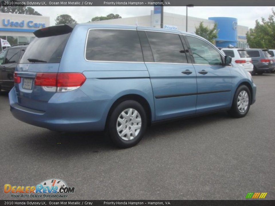2010 Honda Odyssey LX Ocean Mist Metallic / Gray Photo #6