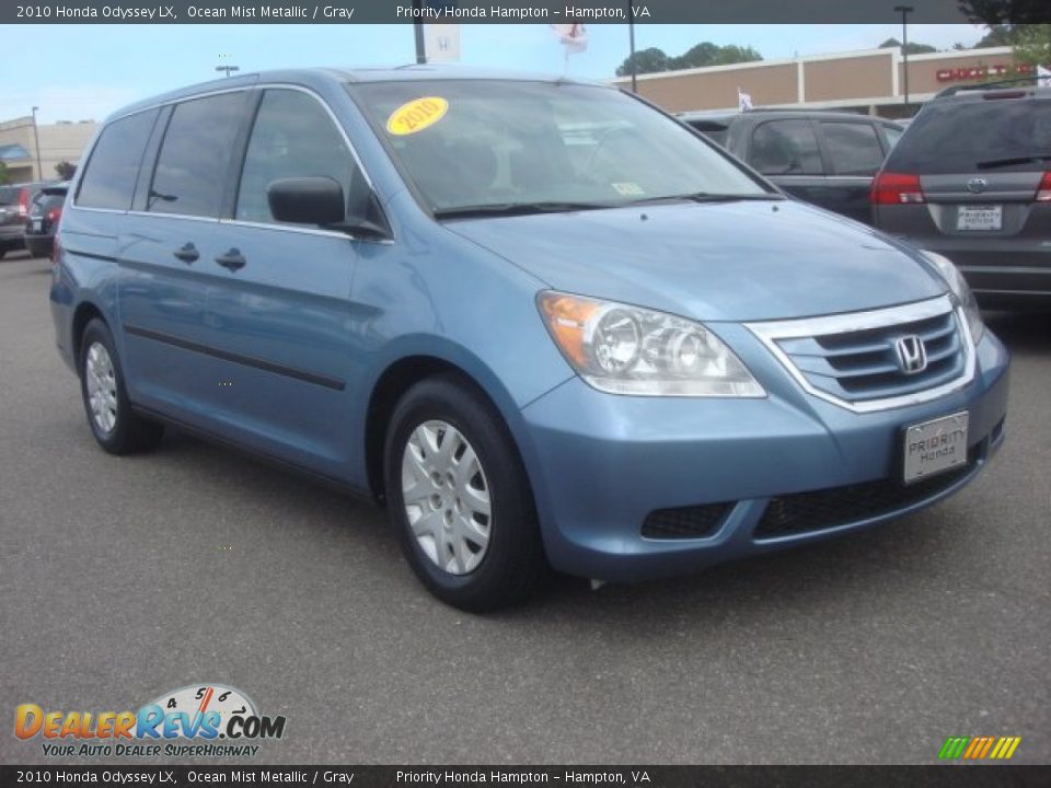 2010 Honda Odyssey LX Ocean Mist Metallic / Gray Photo #8