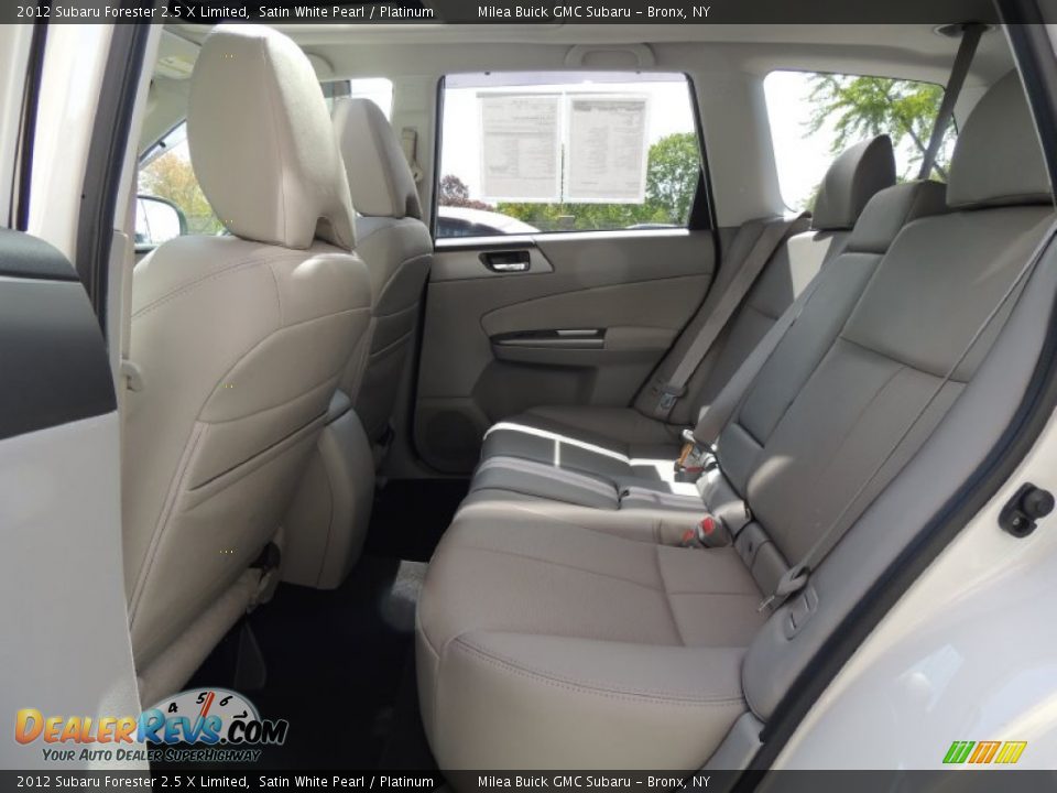2012 Subaru Forester 2.5 X Limited Satin White Pearl / Platinum Photo #8