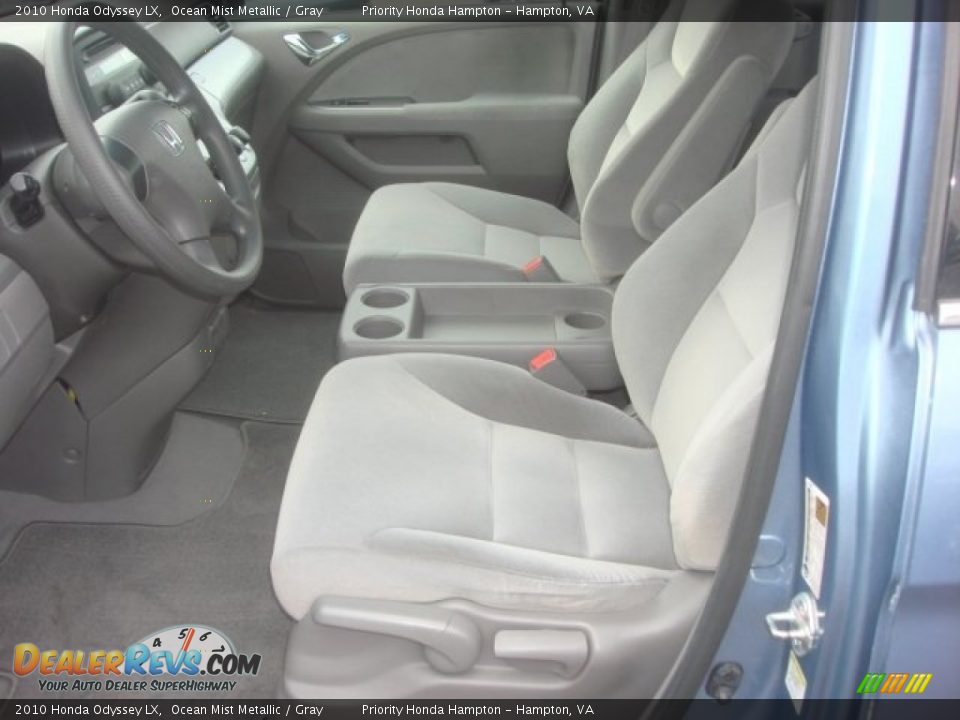 2010 Honda Odyssey LX Ocean Mist Metallic / Gray Photo #10