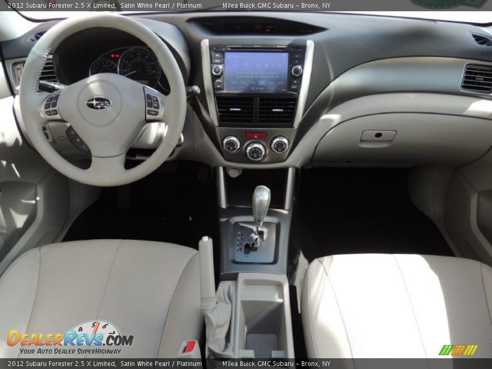 2012 Subaru Forester 2.5 X Limited Satin White Pearl / Platinum Photo #9