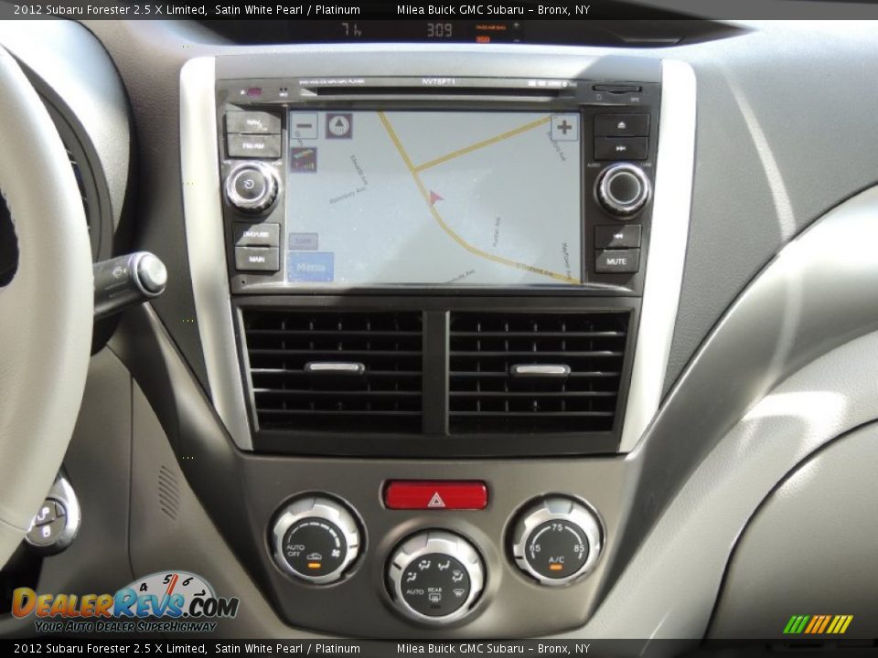 2012 Subaru Forester 2.5 X Limited Satin White Pearl / Platinum Photo #10