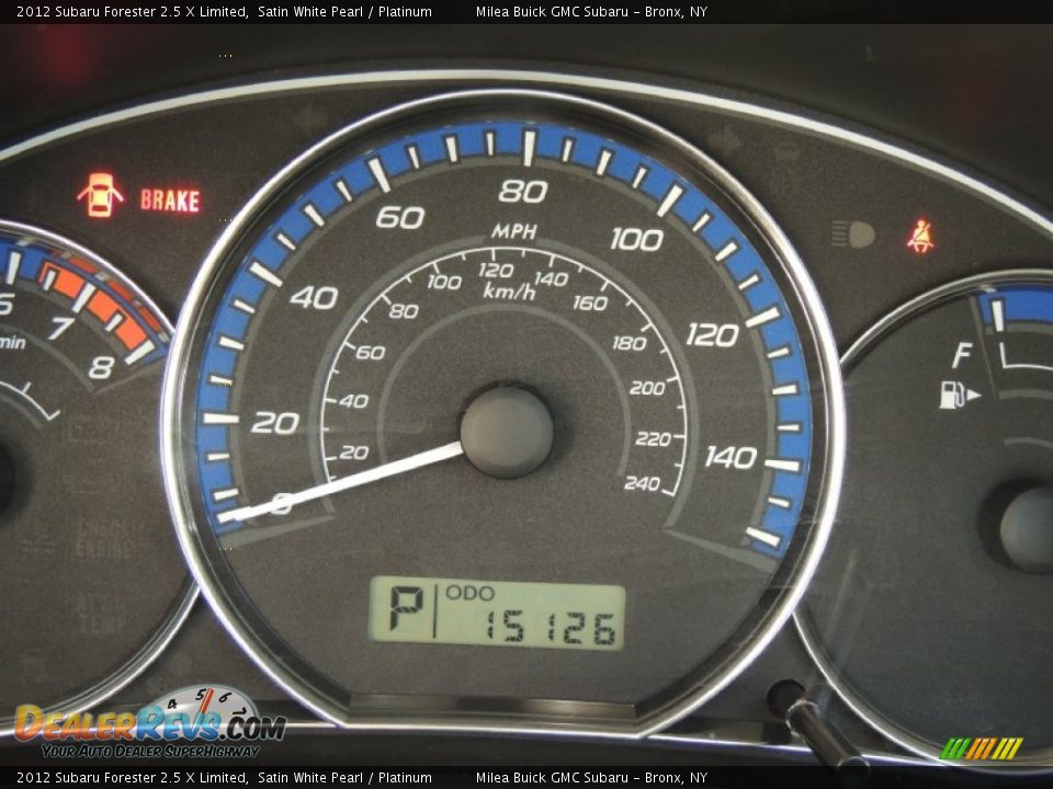 2012 Subaru Forester 2.5 X Limited Satin White Pearl / Platinum Photo #13