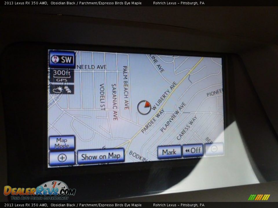 2013 Lexus RX 350 AWD Obsidian Black / Parchment/Espresso Birds Eye Maple Photo #16