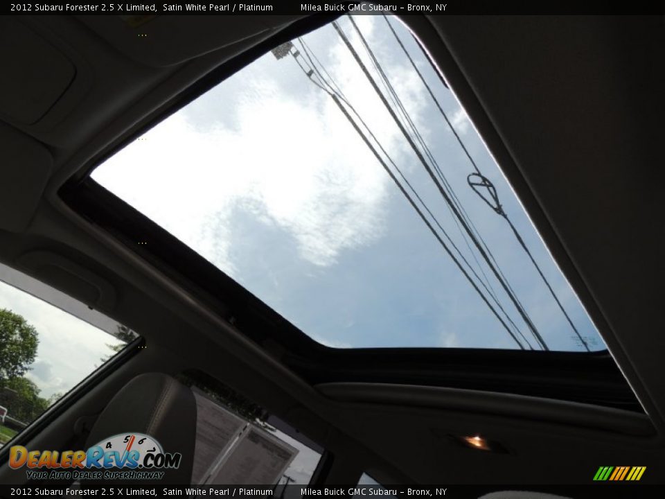 2012 Subaru Forester 2.5 X Limited Satin White Pearl / Platinum Photo #16