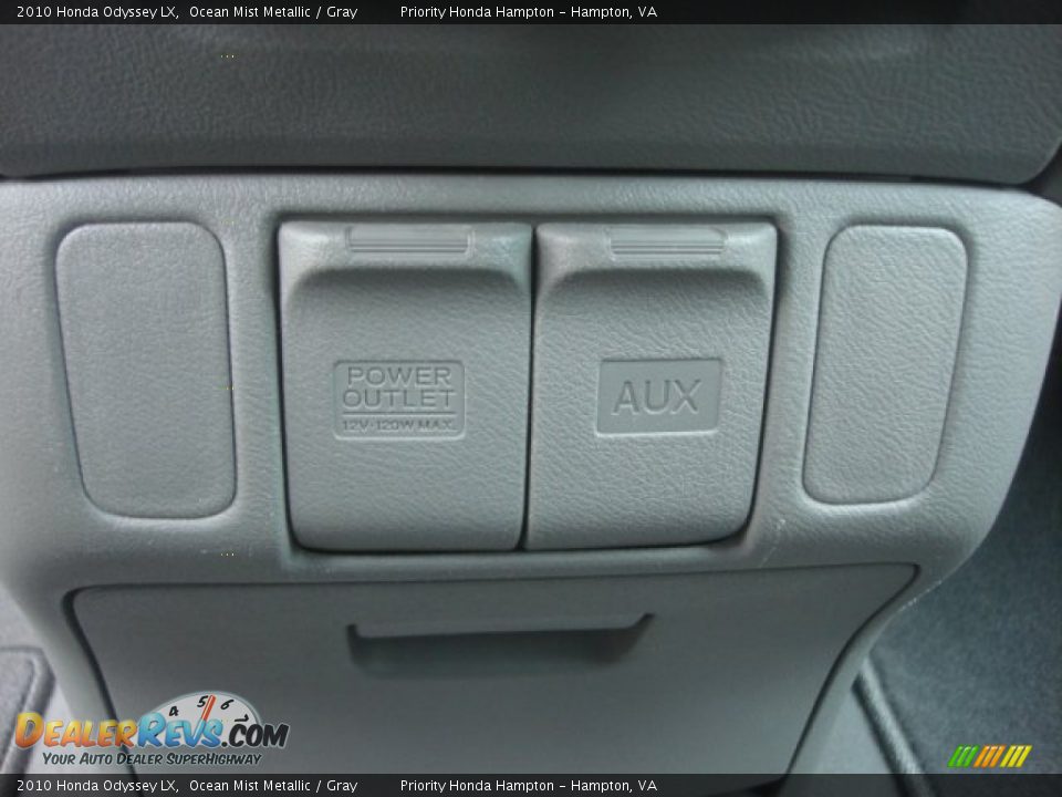 2010 Honda Odyssey LX Ocean Mist Metallic / Gray Photo #22