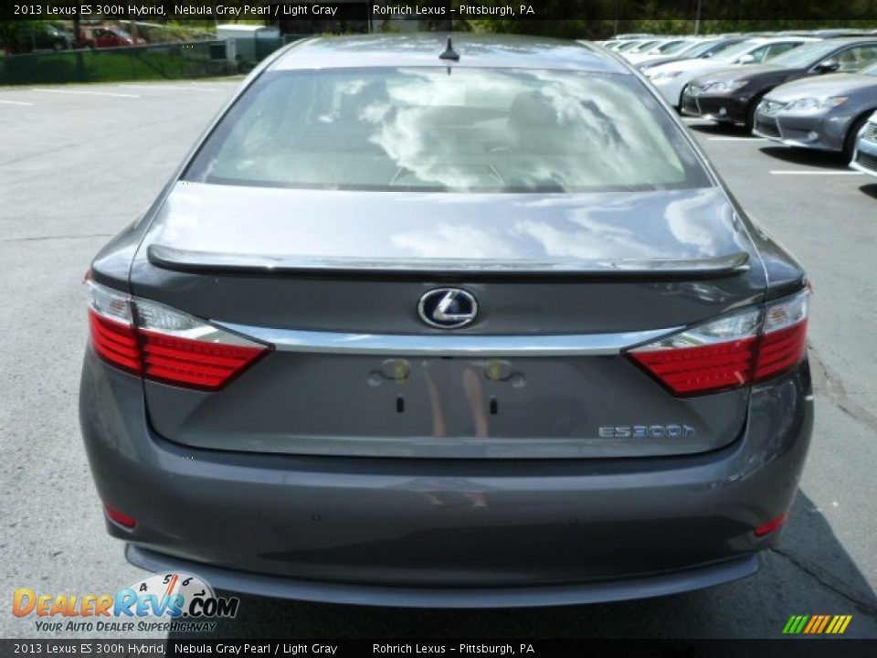 2013 Lexus ES 300h Hybrid Nebula Gray Pearl / Light Gray Photo #3
