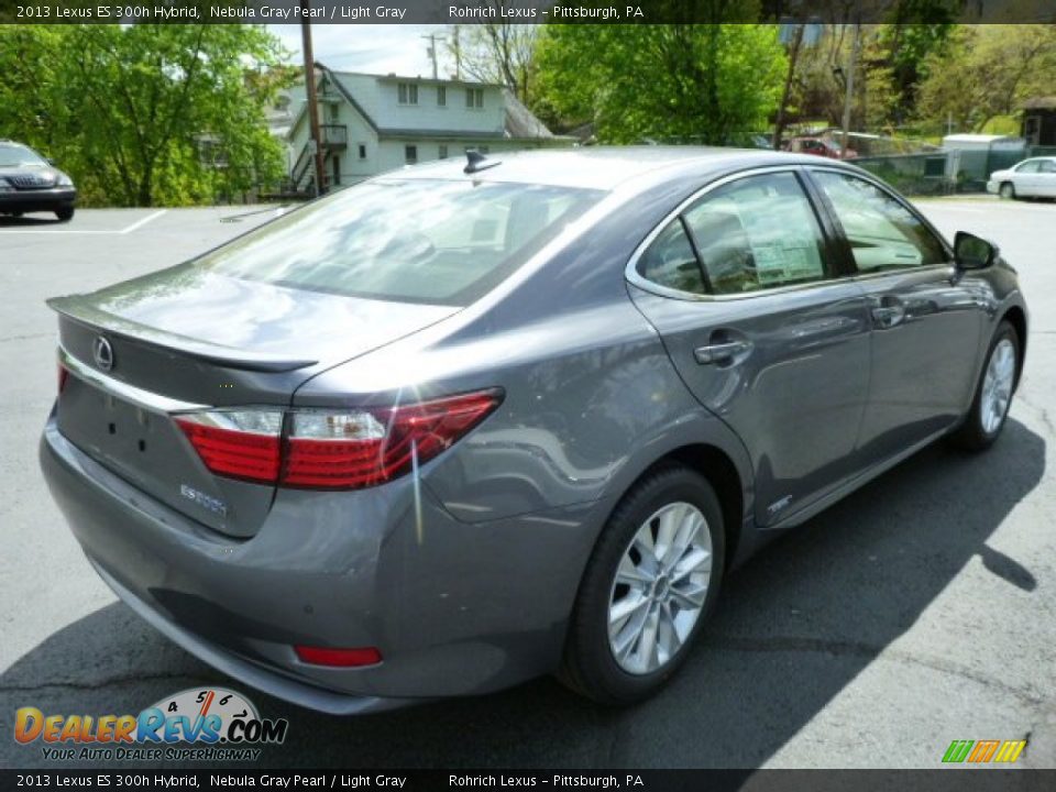 2013 Lexus ES 300h Hybrid Nebula Gray Pearl / Light Gray Photo #4
