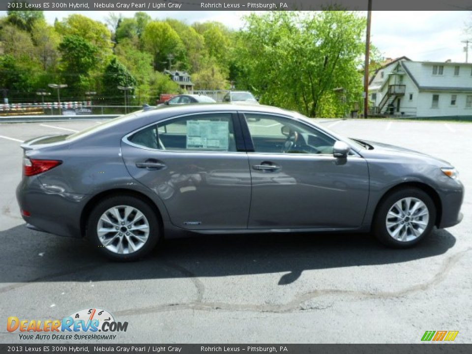 2013 Lexus ES 300h Hybrid Nebula Gray Pearl / Light Gray Photo #5