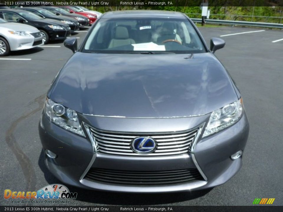 2013 Lexus ES 300h Hybrid Nebula Gray Pearl / Light Gray Photo #7