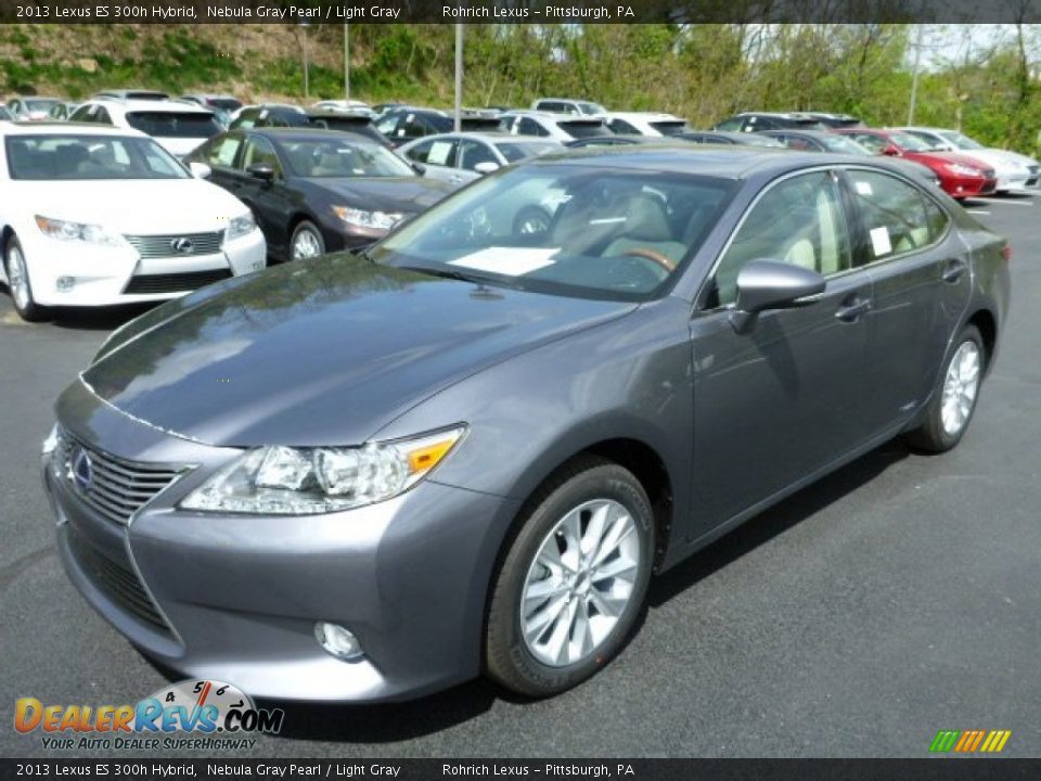 2013 Lexus ES 300h Hybrid Nebula Gray Pearl / Light Gray Photo #8