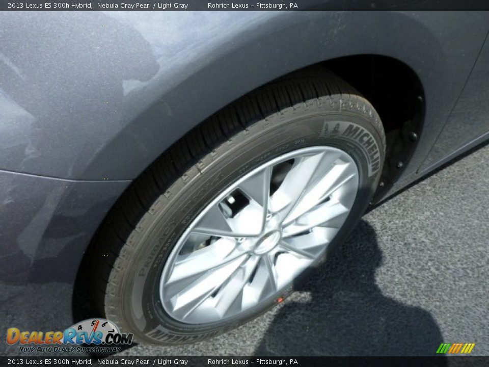 2013 Lexus ES 300h Hybrid Nebula Gray Pearl / Light Gray Photo #9