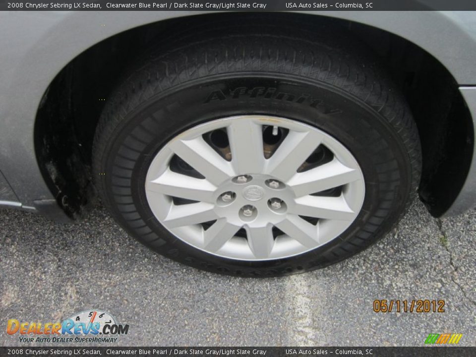 2008 Chrysler Sebring LX Sedan Clearwater Blue Pearl / Dark Slate Gray/Light Slate Gray Photo #5