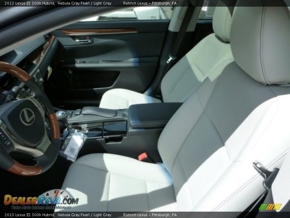 2013 Lexus ES 300h Hybrid Nebula Gray Pearl / Light Gray Photo #10