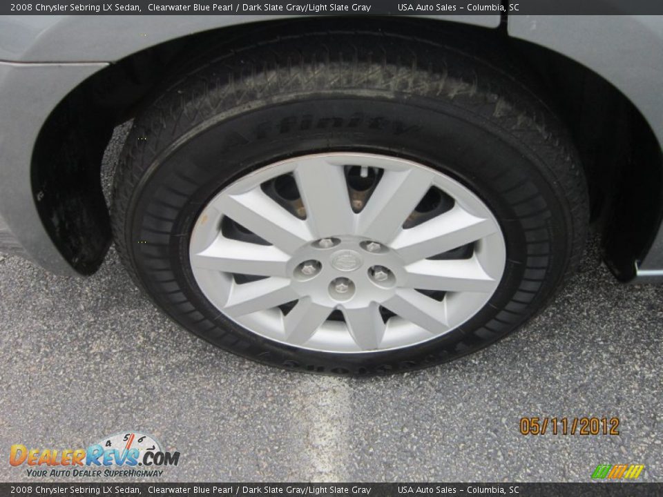 2008 Chrysler Sebring LX Sedan Clearwater Blue Pearl / Dark Slate Gray/Light Slate Gray Photo #6