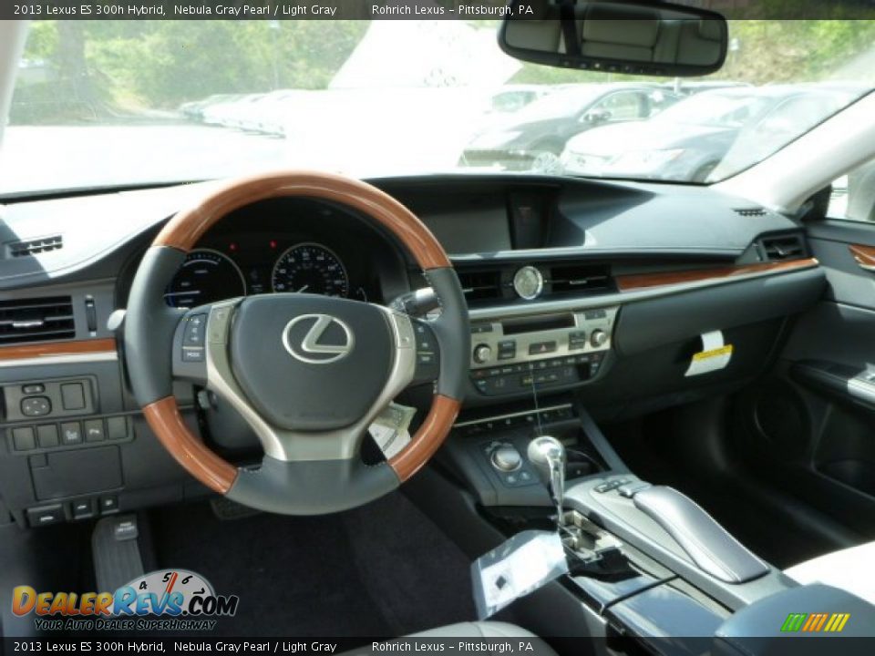 2013 Lexus ES 300h Hybrid Nebula Gray Pearl / Light Gray Photo #12