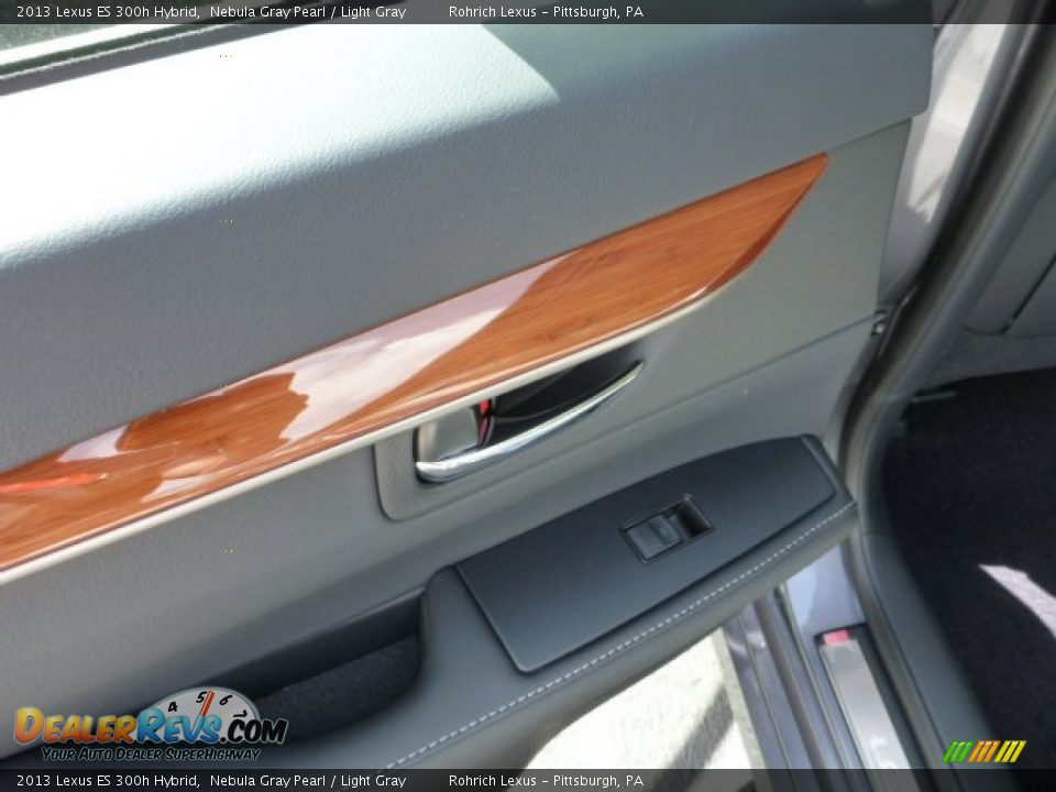 2013 Lexus ES 300h Hybrid Nebula Gray Pearl / Light Gray Photo #13