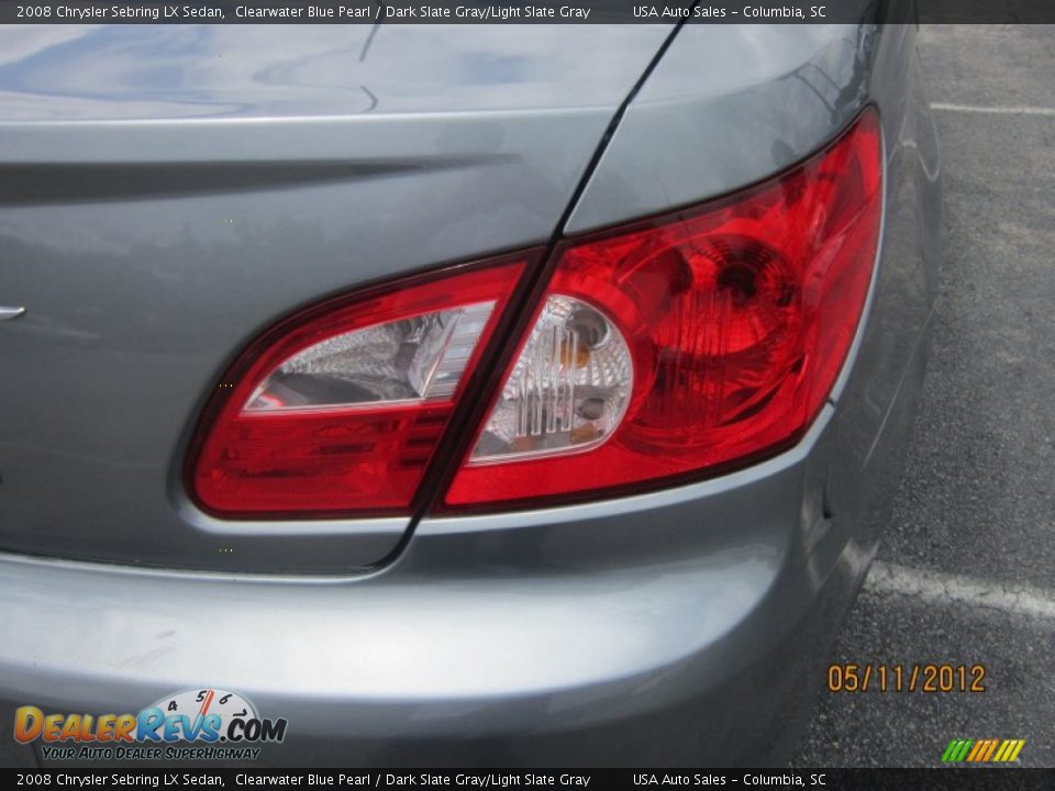 2008 Chrysler Sebring LX Sedan Clearwater Blue Pearl / Dark Slate Gray/Light Slate Gray Photo #8
