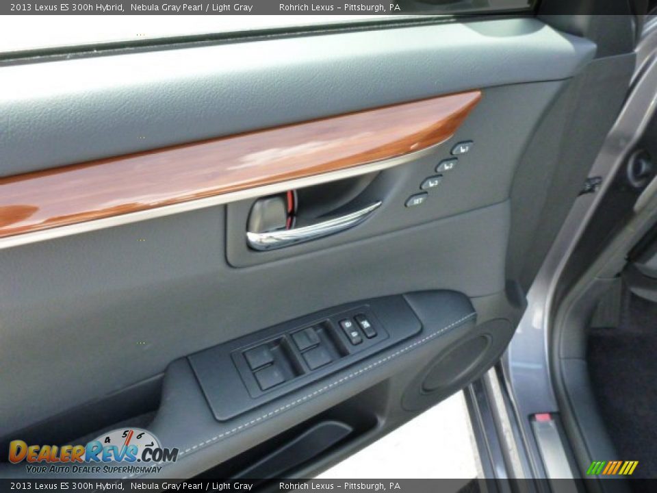 2013 Lexus ES 300h Hybrid Nebula Gray Pearl / Light Gray Photo #14