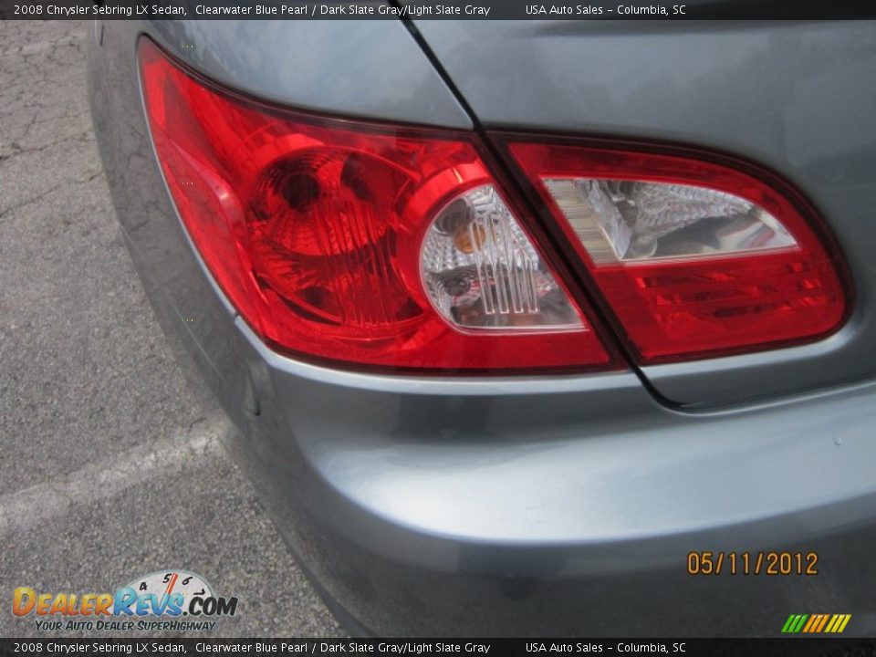 2008 Chrysler Sebring LX Sedan Clearwater Blue Pearl / Dark Slate Gray/Light Slate Gray Photo #9