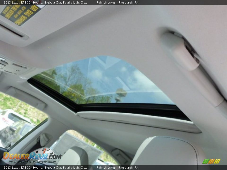 2013 Lexus ES 300h Hybrid Nebula Gray Pearl / Light Gray Photo #15