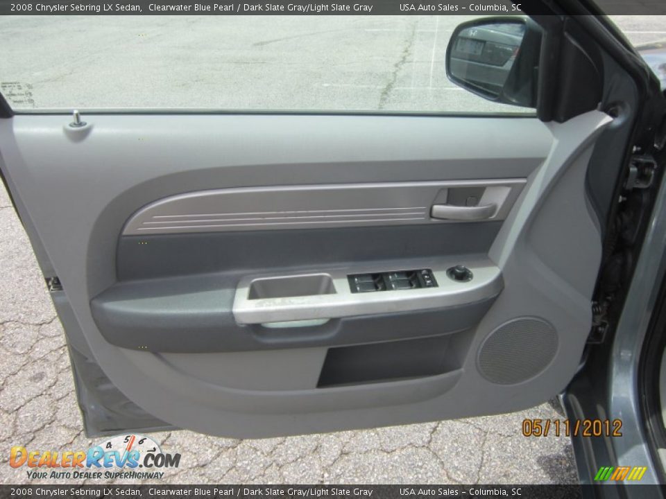 2008 Chrysler Sebring LX Sedan Clearwater Blue Pearl / Dark Slate Gray/Light Slate Gray Photo #13