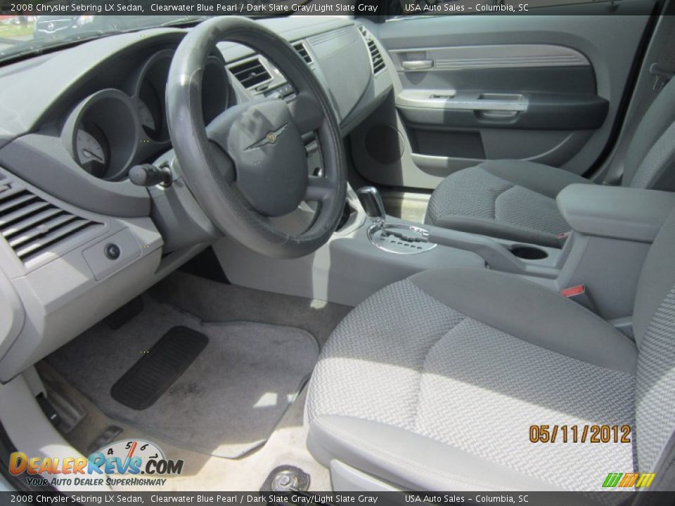 2008 Chrysler Sebring LX Sedan Clearwater Blue Pearl / Dark Slate Gray/Light Slate Gray Photo #14