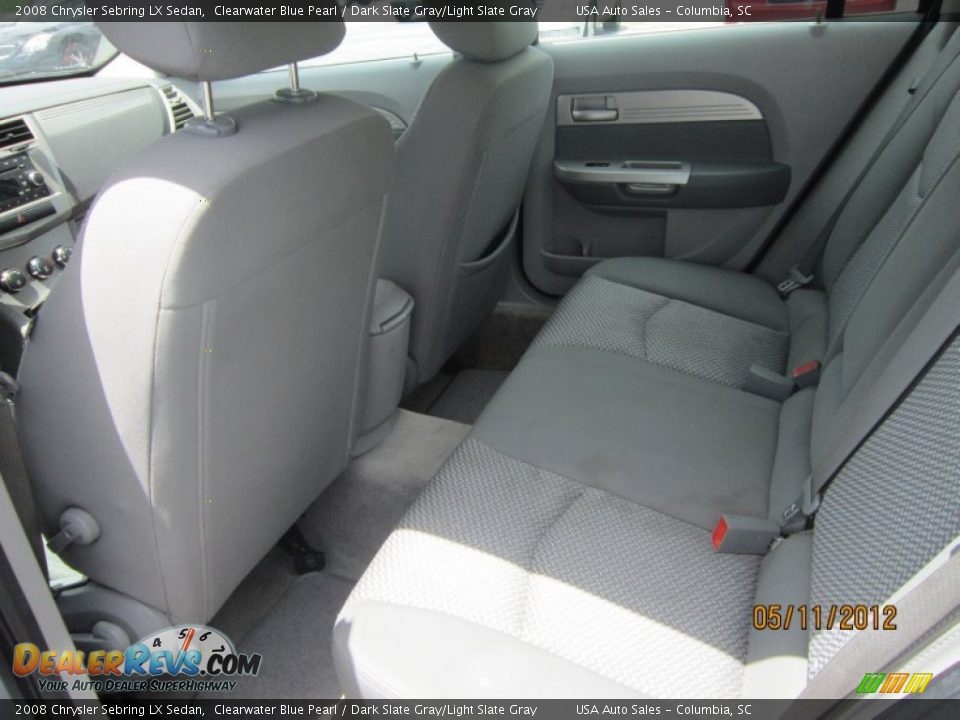 2008 Chrysler Sebring LX Sedan Clearwater Blue Pearl / Dark Slate Gray/Light Slate Gray Photo #16