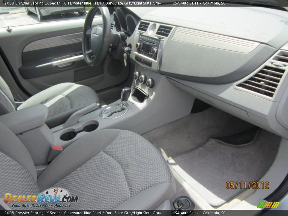 2008 Chrysler Sebring LX Sedan Clearwater Blue Pearl / Dark Slate Gray/Light Slate Gray Photo #18