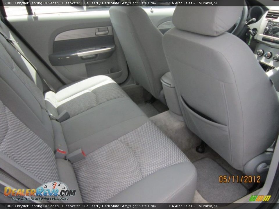 2008 Chrysler Sebring LX Sedan Clearwater Blue Pearl / Dark Slate Gray/Light Slate Gray Photo #20