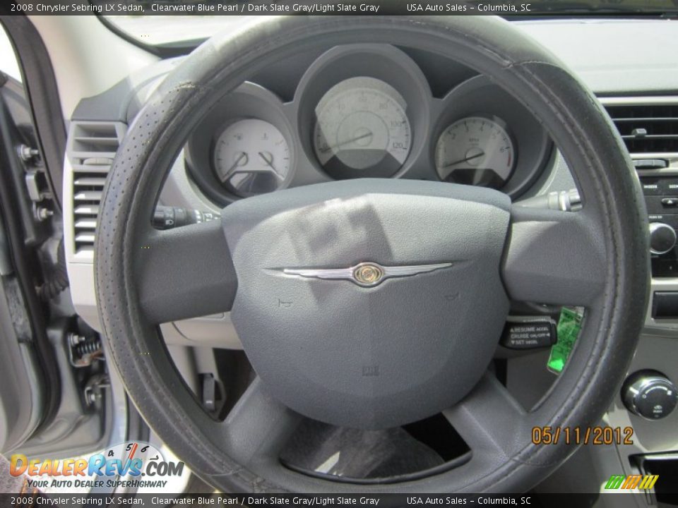 2008 Chrysler Sebring LX Sedan Clearwater Blue Pearl / Dark Slate Gray/Light Slate Gray Photo #23