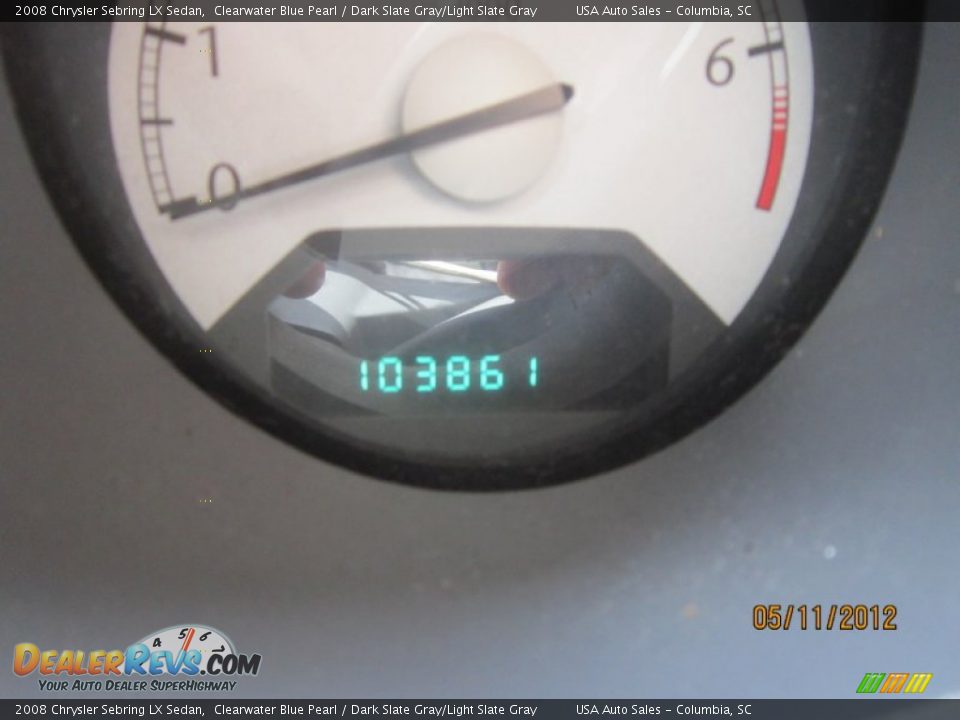 2008 Chrysler Sebring LX Sedan Clearwater Blue Pearl / Dark Slate Gray/Light Slate Gray Photo #24