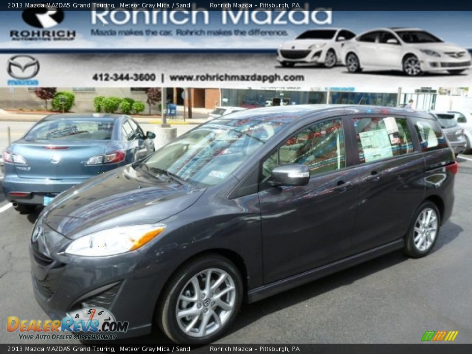 2013 Mazda MAZDA5 Grand Touring Meteor Gray Mica / Sand Photo #1