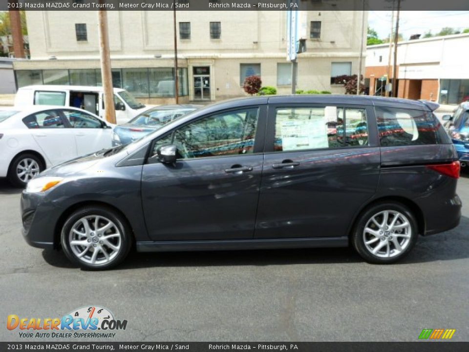 2013 Mazda MAZDA5 Grand Touring Meteor Gray Mica / Sand Photo #2