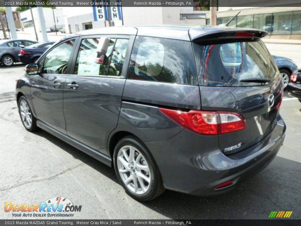 2013 Mazda MAZDA5 Grand Touring Meteor Gray Mica / Sand Photo #3