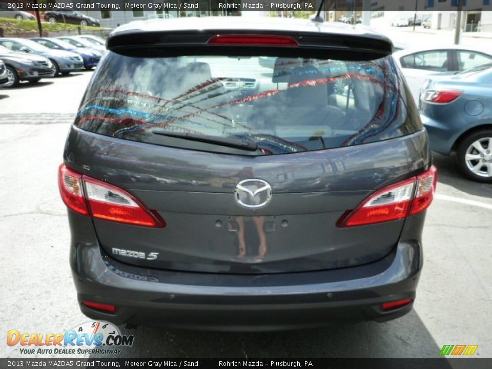 2013 Mazda MAZDA5 Grand Touring Meteor Gray Mica / Sand Photo #4
