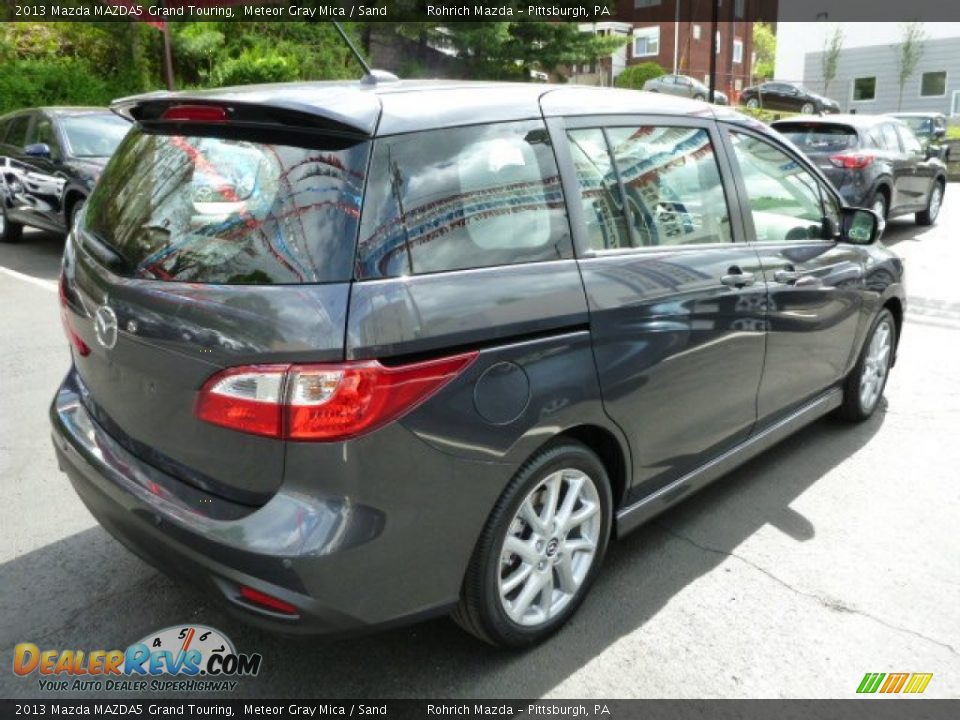 2013 Mazda MAZDA5 Grand Touring Meteor Gray Mica / Sand Photo #5