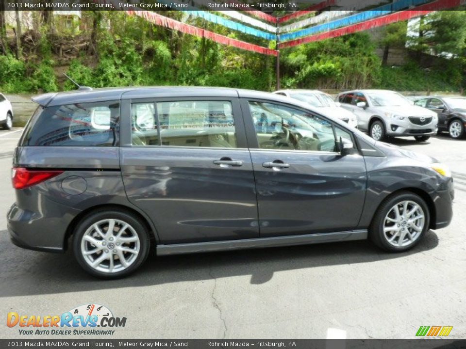 2013 Mazda MAZDA5 Grand Touring Meteor Gray Mica / Sand Photo #6