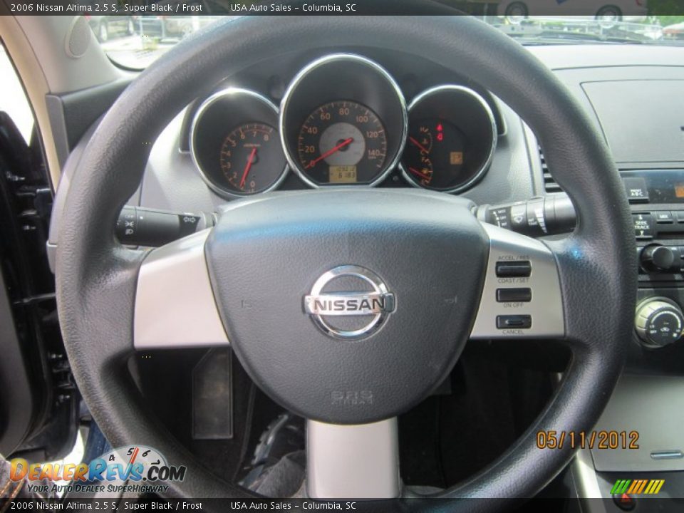 2006 Nissan Altima 2.5 S Super Black / Frost Photo #21