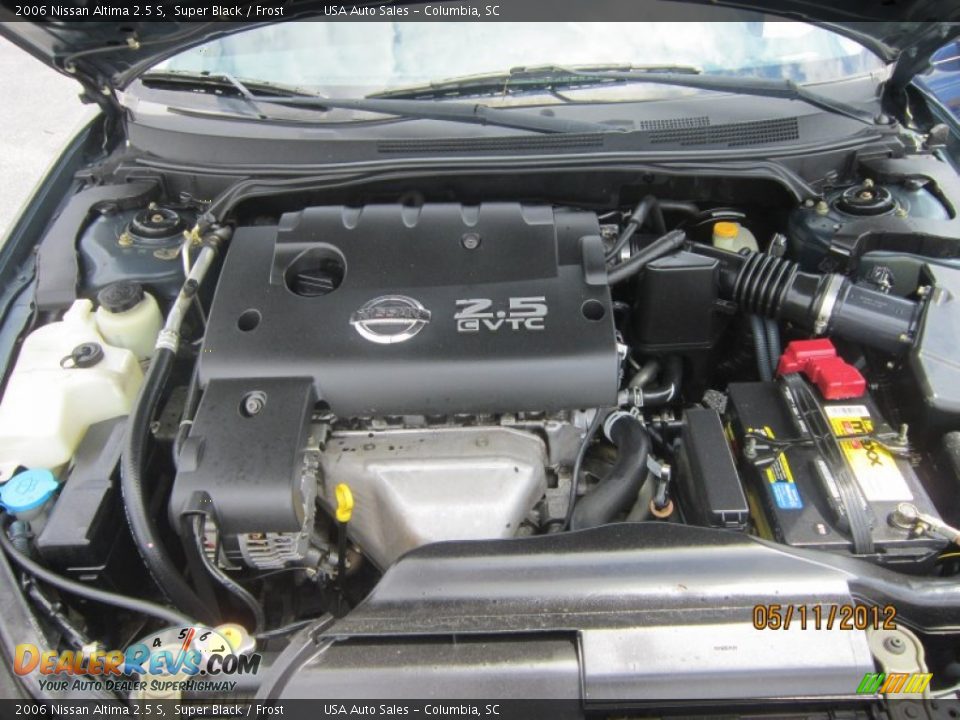 2006 Nissan Altima 2.5 S Super Black / Frost Photo #24