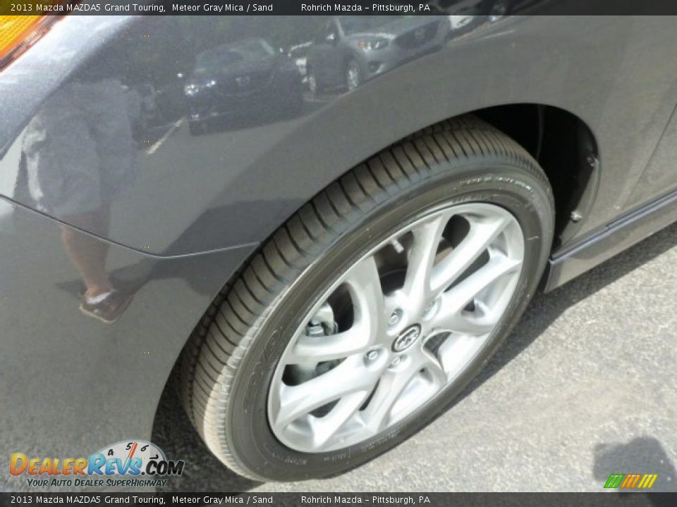 2013 Mazda MAZDA5 Grand Touring Meteor Gray Mica / Sand Photo #11